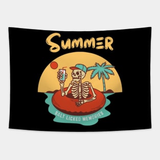 Summer salt licked memories Tapestry