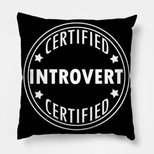 Certified Introvert - Typography Design Pillow