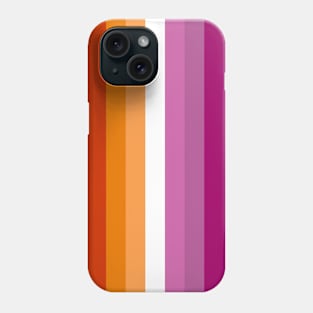 Proud Lesbian Pride Flag (Proud LGBTQ+ Community Pride Flag) Phone Case