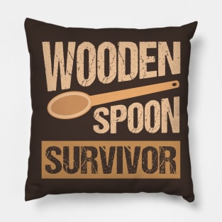 Vintage Wooden Spoon Survivor Pillow