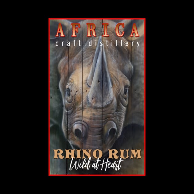 Rhino Rum by StephenBibbArt