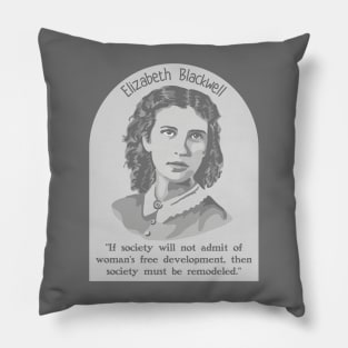 Elizabeth Blackwell Portrait and Quote Pillow