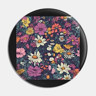 Blooming Flowers Patter Pin