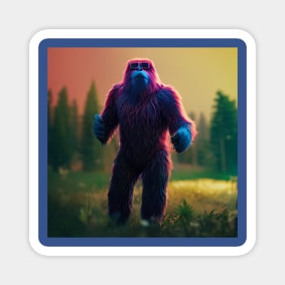 Dope Sasquatch in Nature Magnet