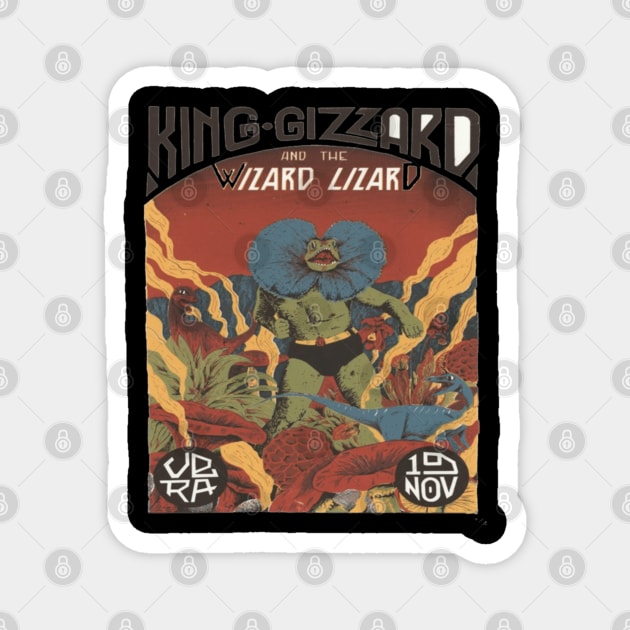Polygondwanaland Explorer - King Gizzard and The Lizard Wizard Magnet by Church Green