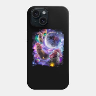 3 Three Chicken Moon Phone Case