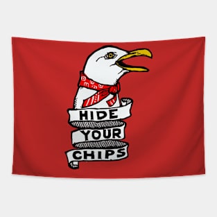 Hide Your Chips Tapestry