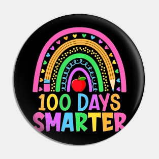 100th Day of School Teacher 100 Days Smarter  BoyGirl Pin