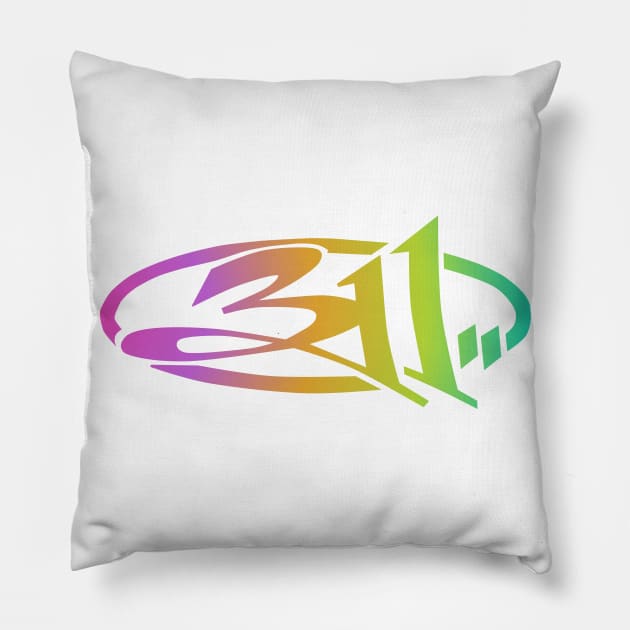 logo 311 Pillow by Kamusiapa