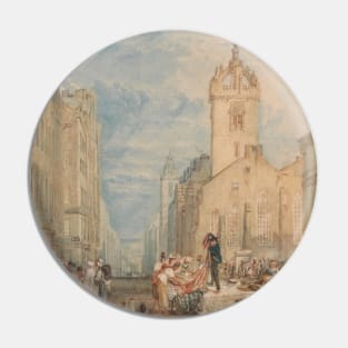 High Street, Edinburgh by J.M.W. Turner Pin