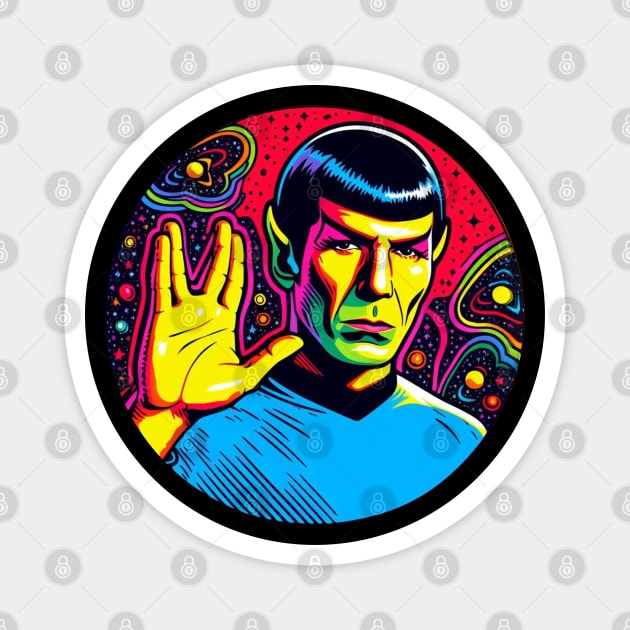 Blacklight Spock Magnet by Tiger Mountain Design Co.