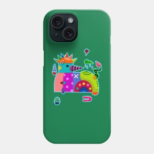 bird is fun color art Phone Case