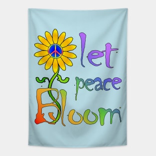 Let Peace Bloom Tapestry