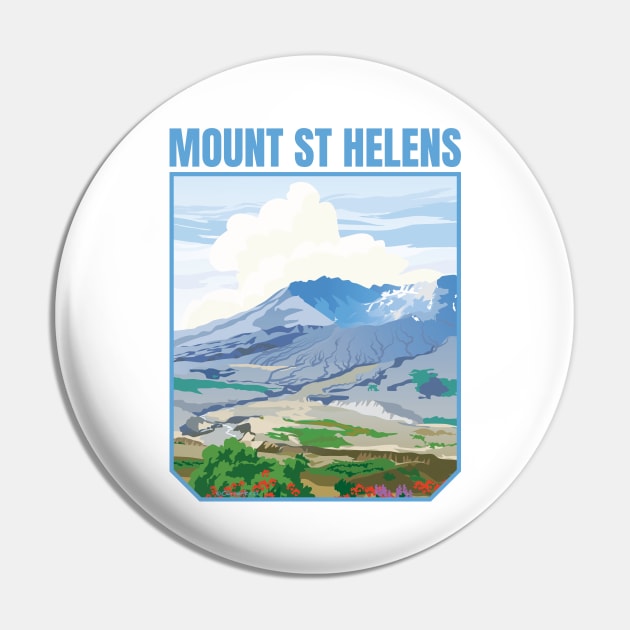 Mount Saint Helens Washington Pin by Sue Cervenka