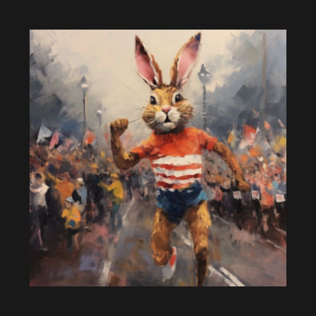 Marathon Rabbit (design 2) by Samuelsboro