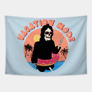 Vacation Mode Grim Reaper Tapestry