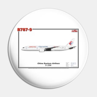 Boeing B787-9 - China Eastern Airlines (Art Print) Pin