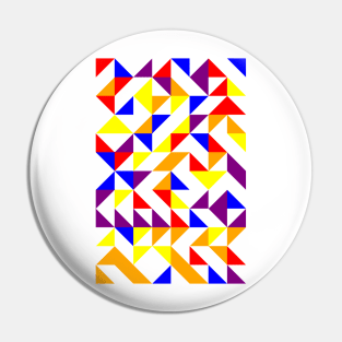 Amazing Geometric Colourful Triangle Pattern #10 Pin