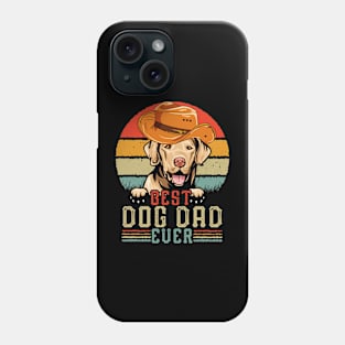 Vintage Best Dog Dad Ever Retro Headband Funny Father's Day Phone Case