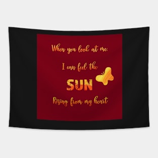 When you look at me - love quote Tapestry