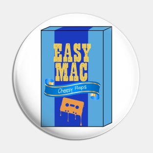 Easy Mac with the Cheesy Raps Large Logo Pin