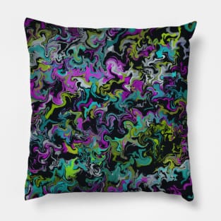 Neon Nights Marble Pillow