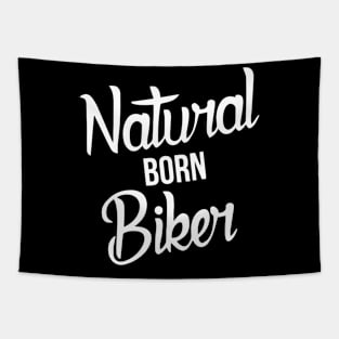 Natural Born Biker Tapestry