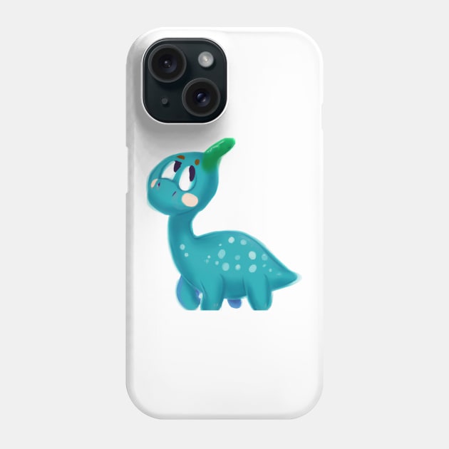 Cute Dinosaur Drawing Phone Case by Play Zoo