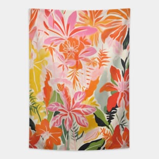 Boho Tropical Jungle Floral Tapestry