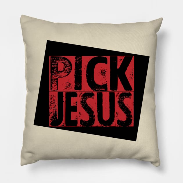 pick jesus christian Pillow by theshop