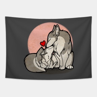 Parental Love - Wolf Tapestry