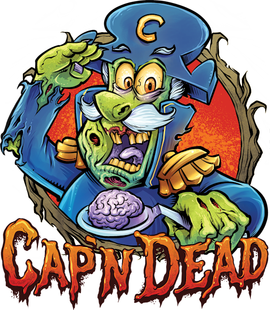 Cap'n Dead Kids T-Shirt by FlylandDesigns