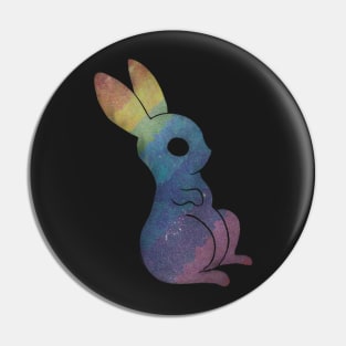 Rainbow magic bunny of the galaxy black Pin