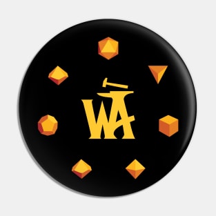 World Anvil Polyhedral Dice Pin