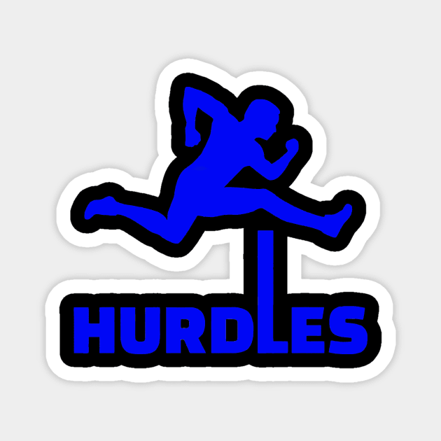 HURDLES royal Magnet by Athletics Inc