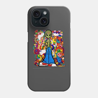 Alien hippy Phone Case