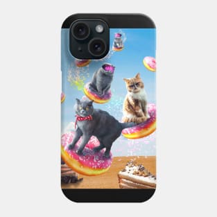 Cat Donut - Cats Riding Donuts Phone Case