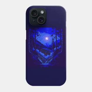 A Calm Blue Pond With Trees Phone Case