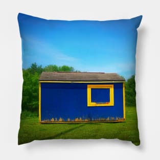 Blue shed Pillow