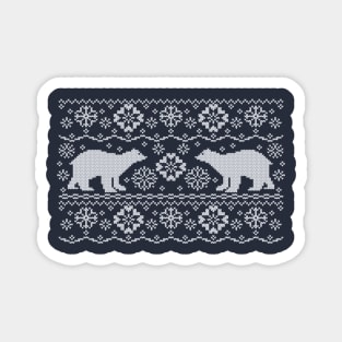 Polar bears jacquard Magnet