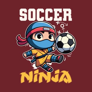 Funny Soccer Ninja Player Football Lover T-Shirt