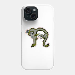 Celtic Cat Letter N Phone Case