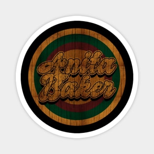 Circle Retro Anita Baker Magnet