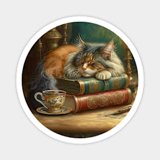 Books, Tea and a Cat Magnet