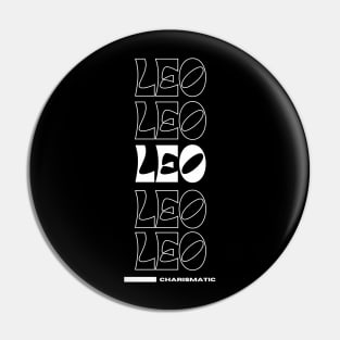 Leo Zodiac Sign Pin