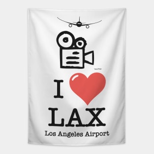 I Love LAX Los Angeles airport Tapestry