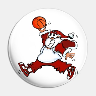 Basketball Santa Pin