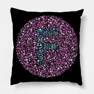 Letter F Ishihara Test Pillow