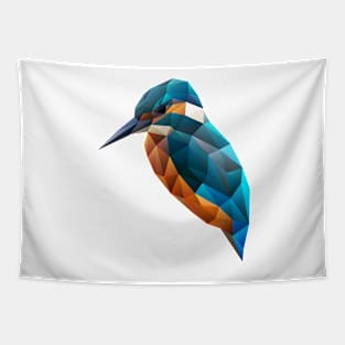 Low Poly Kingfisher Tapestry