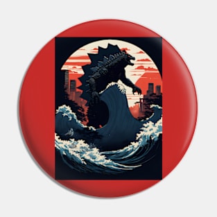 Kanagawa Monster Pin